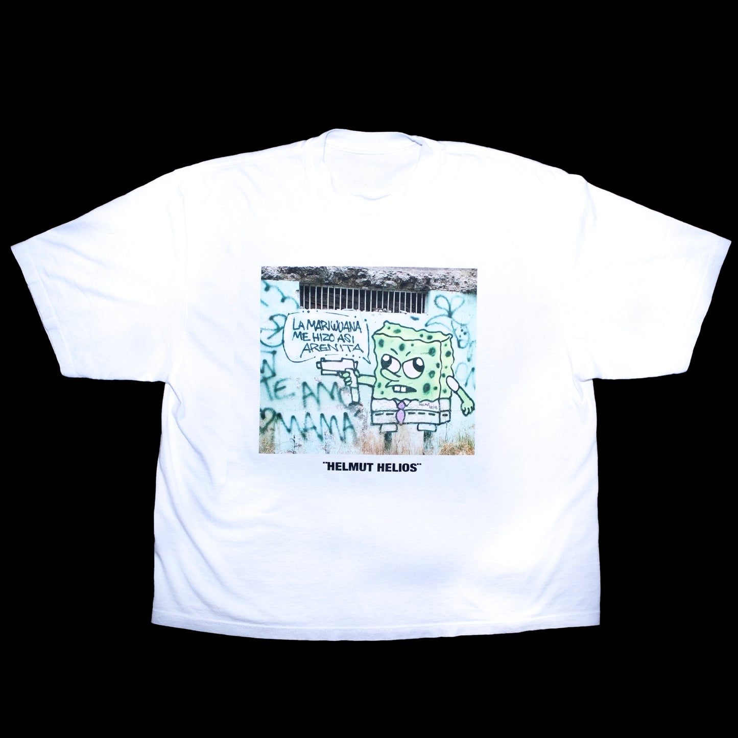 I Support Local Artist Oversize T-Shirt in White
