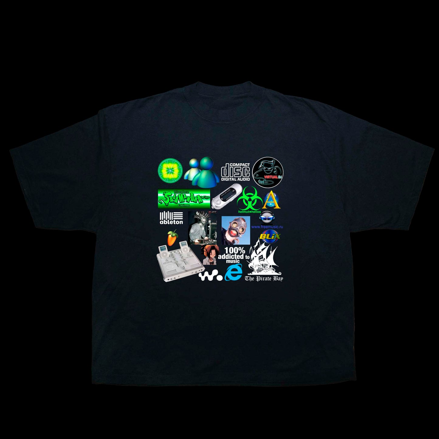 Ultimate DJ Oversize T-Shirt in Black